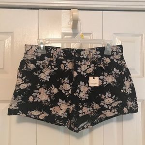 NWT Floral Forever 21 Denim Shorts